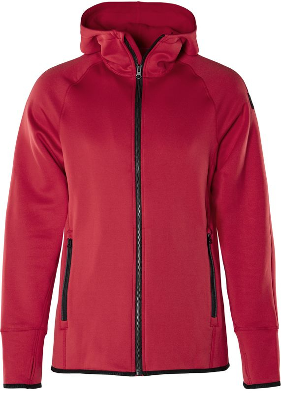 Calcium Polartec® power stretch hoodie, dam