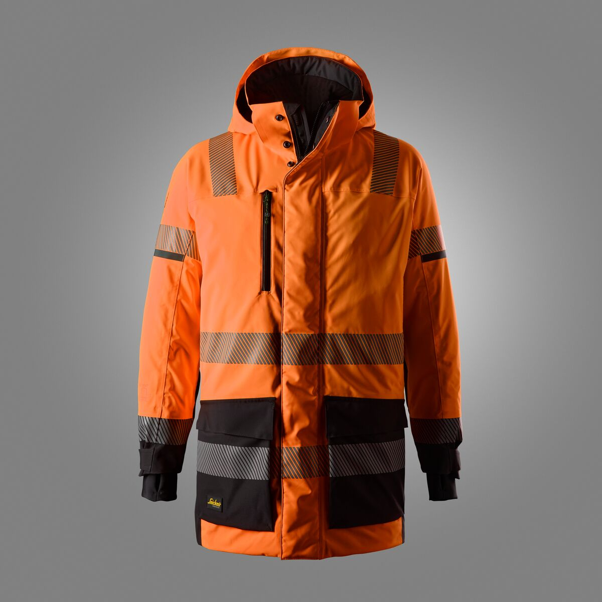 1831 High-Vis, Klass 3, Vattentät varselparkas med stretch