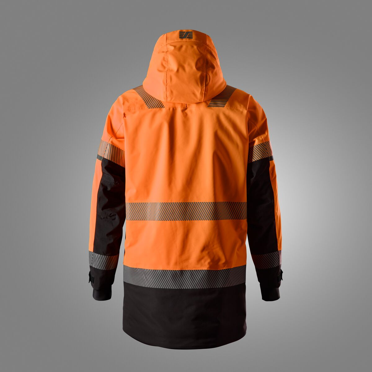 1831 High-Vis, Klass 3, Vattentät varselparkas med stretch-rollover image