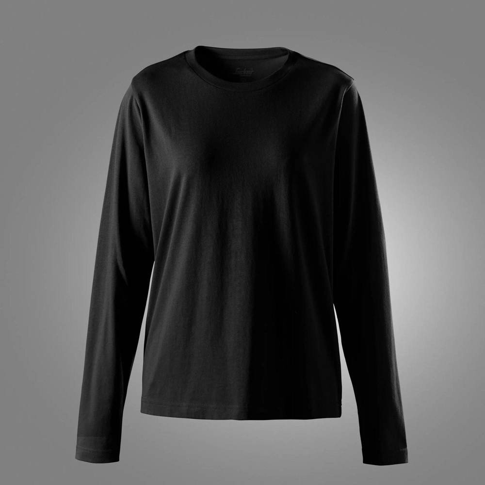 2477 Klassisk långärmad T-shirt dam