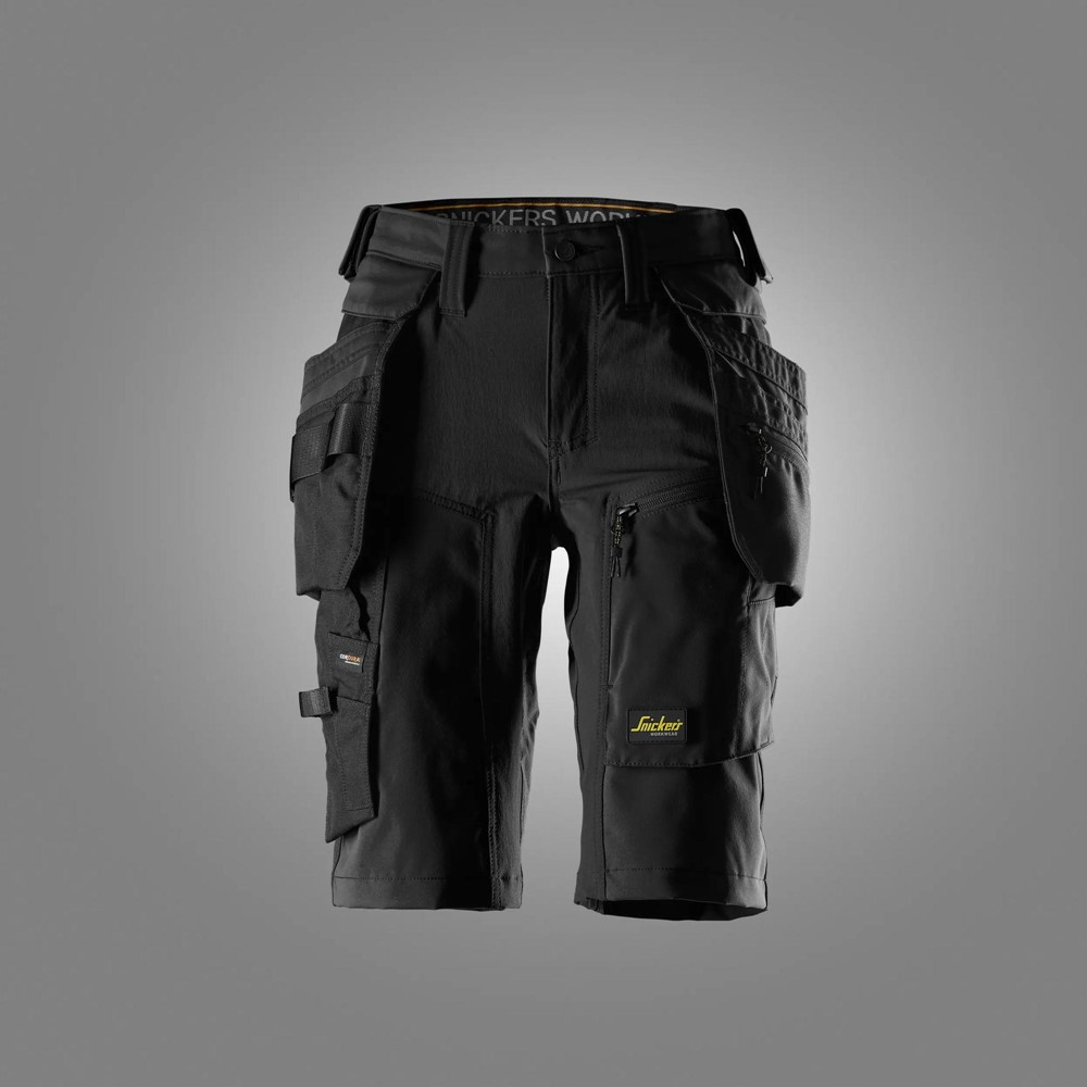 6117 AllroundWork, Damshorts med stretch och avtagbara hölsterfickor