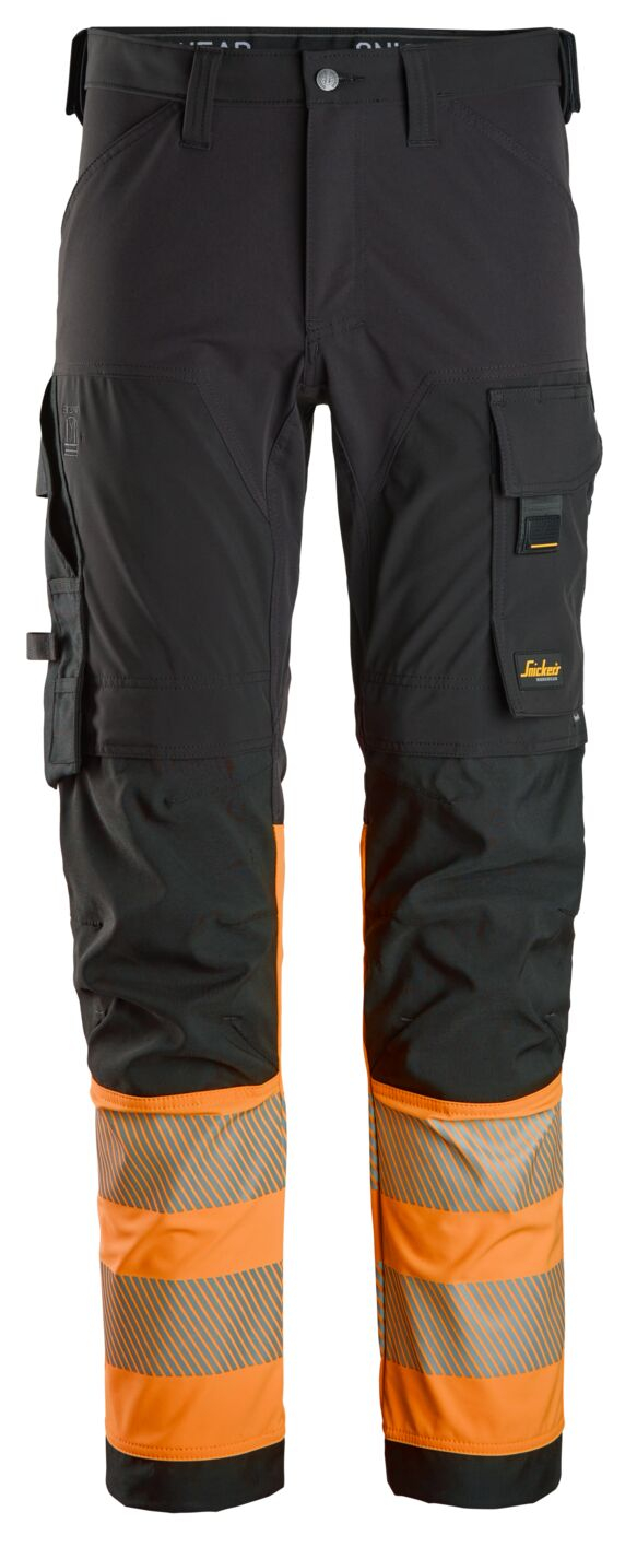 6335 High-Vis, Varselbyxor med 4-vägsstretch, klass 1