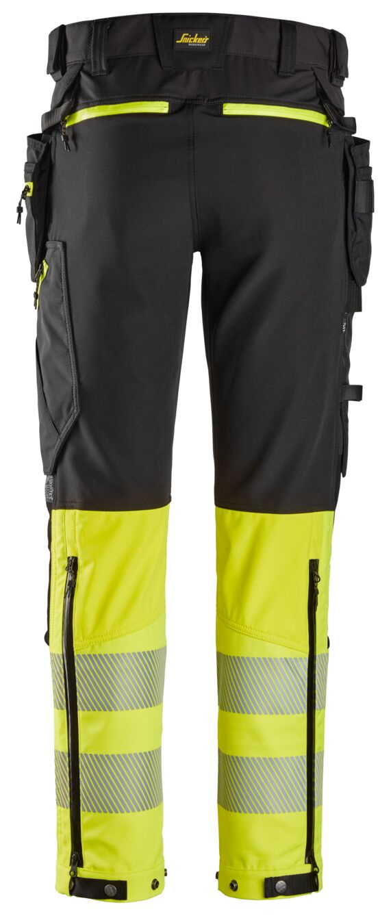 6935 High-Vis, Varselbyxor med avtagbara hölsterfickor, klass 1-rollover image